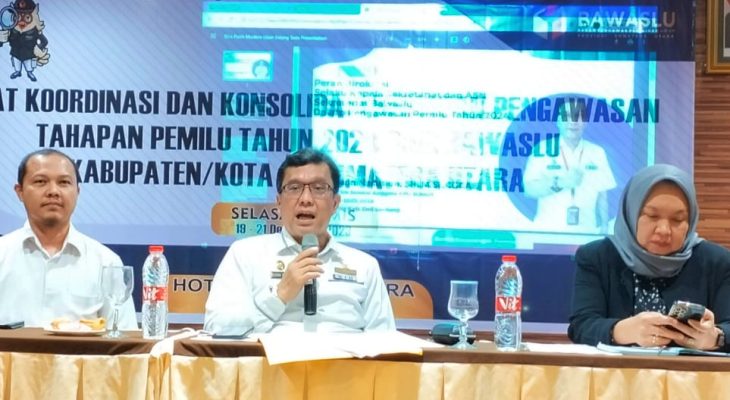 Bawaslu Sumut Menyelenggarakan Rakor Dengan Bawaslu Daerah se- Sumatera Utara