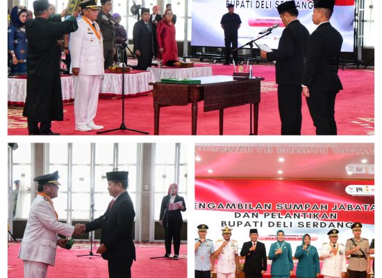 HM Ali Yusuf Siregar Resmi Dilantik Jadi Bupati Deli Serdang Definitif