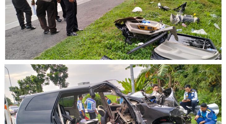 Laka Maut di Tol Medan-Tebing, 4 Tewas 3 Luka-Luka