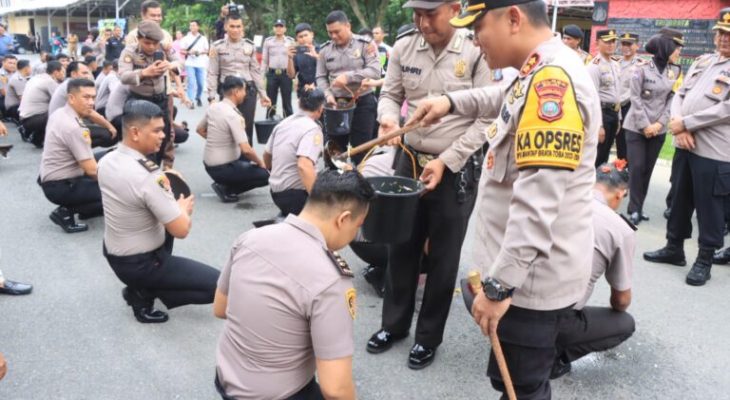 Kapolres Binjai Meresmikan Kenaikan Pangkat 45 Personil