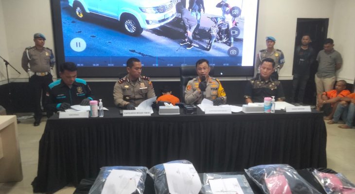 Polsek Medan Tuntungan Gulung Komplotan Pencurian Kaca Spion Mobil Mewah dan Curanmor
