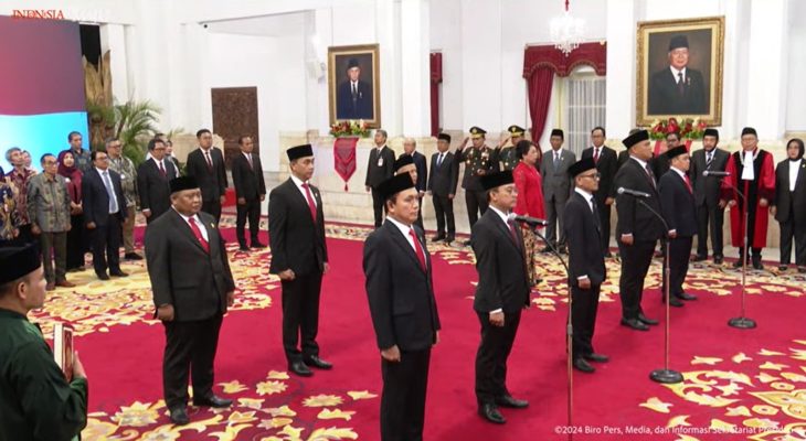 Presiden Lantik 9 Anggota KPPU Periode 2024-2029 di Istana Negara