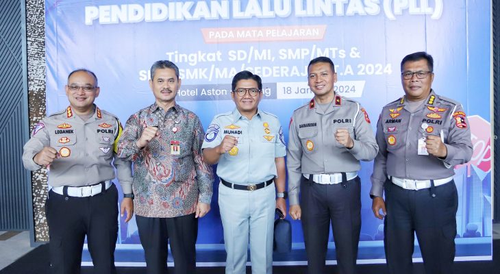 Jasa Raharja & Korlantas Polri Gelar Diseminasi Model Integrasi Pendidikan Lalu Lintas untuk Para Pendidik di Wilayah Banten