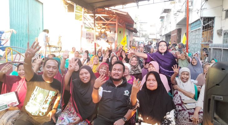 Caleg Golkar Novandi Nasty Sandya Gelar Sosialisasi di Kelurahan Aur