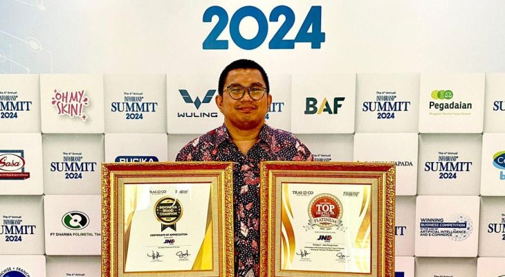 JNE Raih Dua Penghargaan di Ajang The 4th Annual Infobrand.id Summit 2024
