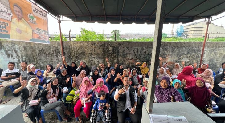 Caleg Novandi Nasty Sandya Sosialisasikan Program BPJS Kesehatan di Medan Johor