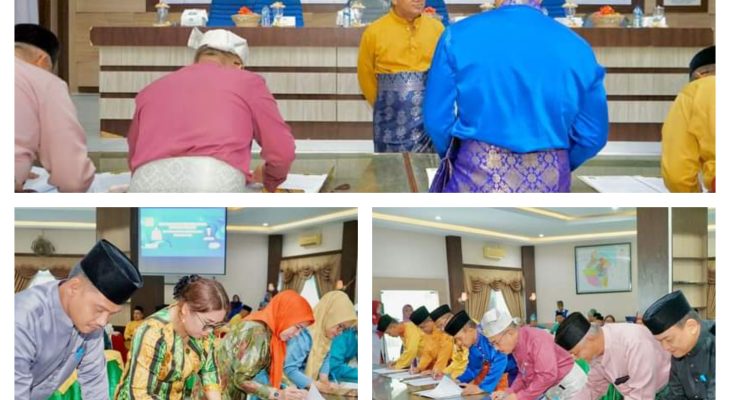 Pemkab Langkat Teken Pakta Integritas,  Afandin : Saya Harap Ini Tidak Sekedar Seremonial Tetapi Lebih Ketanggung Jawab.