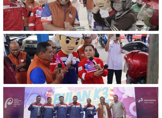 Bulan K3, Pertamina Patra Niaga Sampaikan Safety Campaign kepada Pelanggan di SPBU