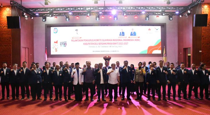 Pengurus KONI Deli Serdang 2023-2027 Resmi Dilantik, Bupati: Wujudkan Prestasi Olahraga