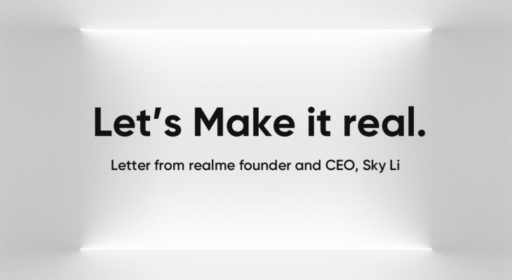 Surat Terbuka Sky Li, Founder dan CEO realme: Let’s Make it real