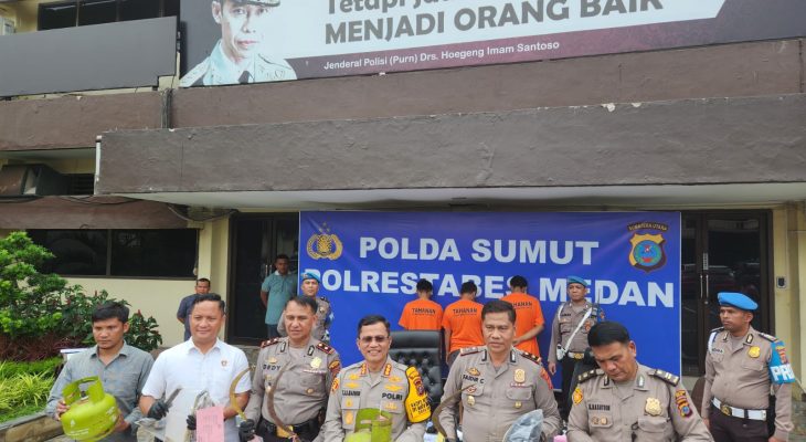 Polsek Deli Tua Gulung Komplotan Curanmor di Medan, 6 Pelaku Ditangkap di Lokasi Berbeda