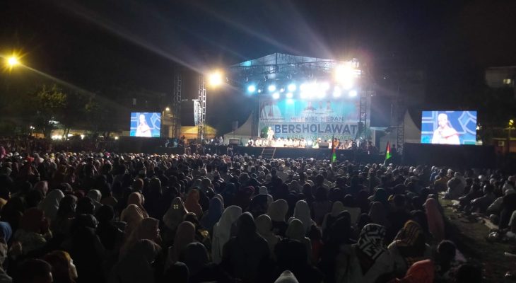 Sukseskan Pemilu 2024, Creative Anak muda Sumut Gelar Medan Bersholawat di Hadiri 10.000 jiwa