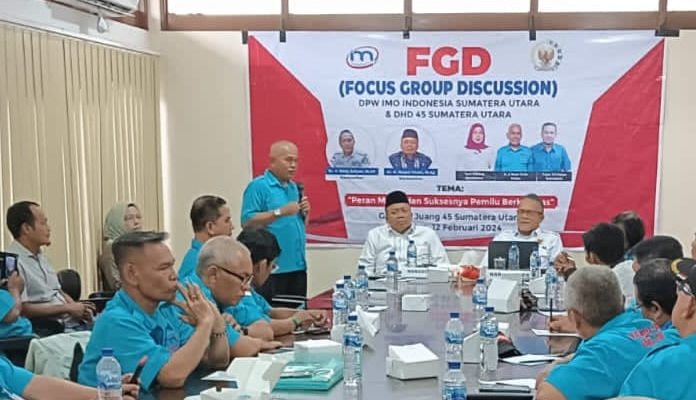DPW IMO Indonesia Sumut dan DHD 45 Sumut Gelar FGD, Jadikan Pemilu 2024 Momentum Persaudaraan Kebangsaan