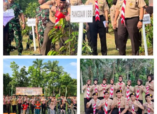 Pembukaan Perkemahan Pramuka Saka Wira Kartika Terpusat Kodam I/BB