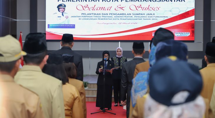 dr Susanti Lantik 92 Pejabat Pemko Pematangsiantar, Junaedi Sitanggang Jabat Sekda