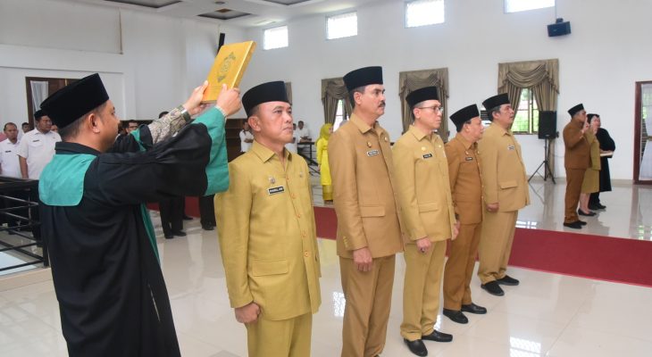 Bupati Lantik Tujuh Pejabat Tinggi Pratama dan Administrator Lingkup Pemerintah Kabupaten Deli Serdang