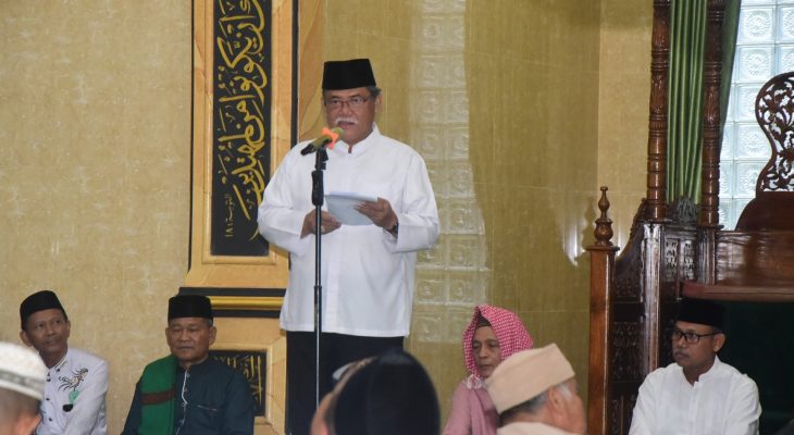 Bupati HM Ali Yusuf Siregar Safari Ramadan Ke Masjid Raya Petumbukan