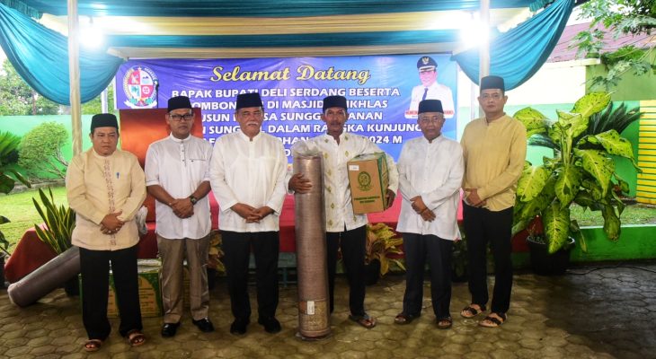 Bupati HM Ali Yusuf Siregar Bersafari Ramadan di Masjid Al Ikhlas Desa Sunggal Kanan