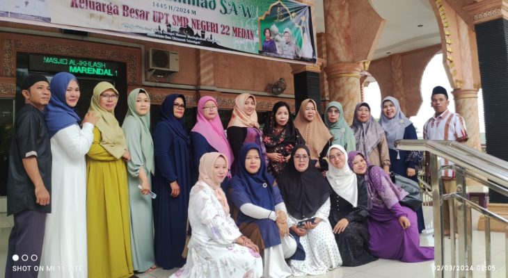 SMPN 22 Medan Peringati Acara Isra Mi’raj Nabi Muhammad SAW