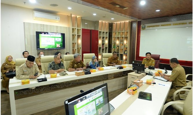 Pj Gubernur Sumut Ikuti Rakor Pengamanan Pasokan dan Harga Pangan Jelang Ramadan dan Idulfitri 2024