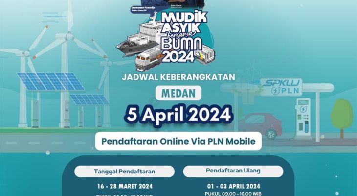 Gelar Mudik Asyik BUMN 2024, PLN UID Sumut Siapkan 1000 Kuota Pemudik Gratis