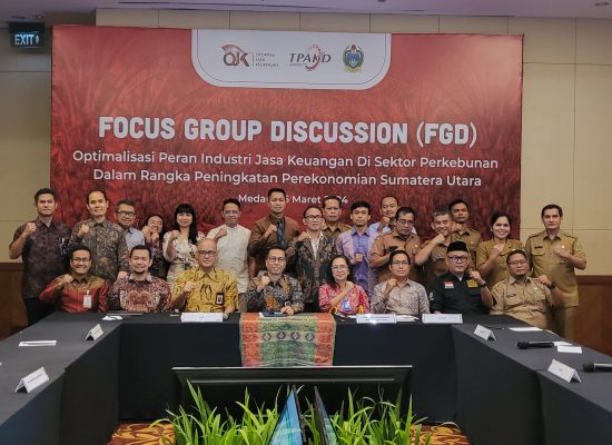 OJK Sumut Gelar FGD Bahas Peran Perbankan Dalam Mengembangkan Subsektor Perkebunan Kelapa Sawit Rakyat