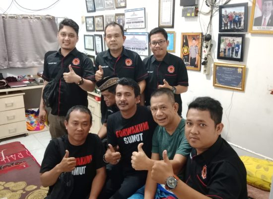 Rasa Solidaritas, Forwakum Sumut Jenguk Ketua Pewarta Polrestabes Medan