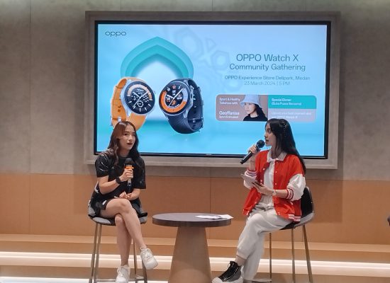 Sambangi Medan, OPPO Perkenalkan Jam Pintar Terbaru Watch X