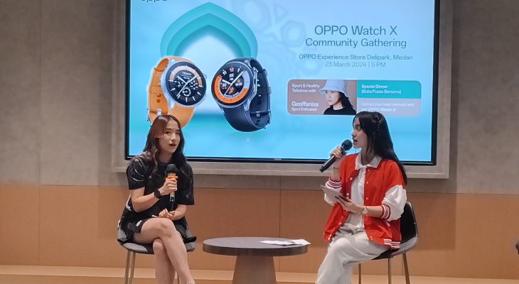 Sambangi Medan, OPPO Perkenalkan Jam Pintar Terbaru Watch X