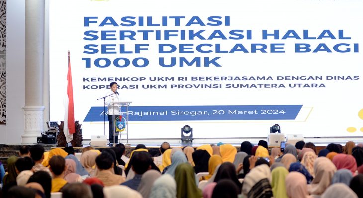 Kolaborasi dengan Kementerian Koperasi, Pemprov Sumut Fasilitasi 1.000 Sertifikat Halal Gratis untuk UMKM