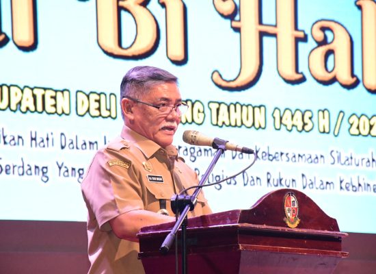 Bupati Deli Serdang HM Ali Yusuf Siregar Silaturahmi dan Halal Bihalal Dengan Seluruh Pegawai Pemkab