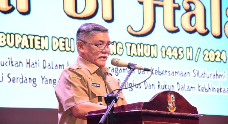 Bupati Deli Serdang HM Ali Yusuf Siregar Silaturahmi dan Halal Bihalal Dengan Seluruh Pegawai Pemkab