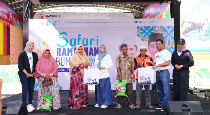 Safari Ramadhan BUMN di Aceh, BSI Adakan Pasar Murah 1.000 Paket Sembako