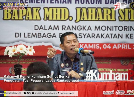 Safari Ramadhan Ke Lapas Rantauprapat, Kakanwil Kemenkumham Sumut  Pesan Jaga Kersamaan dan Integritas Kerja