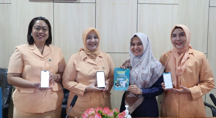 PLN UP3 Medan Mengajak Dharma Wanita Persatuan Dinas PPSDM Provinsi Sumatera Utara Gunakan PLN Mobile