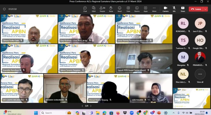 Konferensi Pers: Kinerja APBN Sumut Hingga Maret 2024 Alami Defisit Sebesar Rp 6,40 T