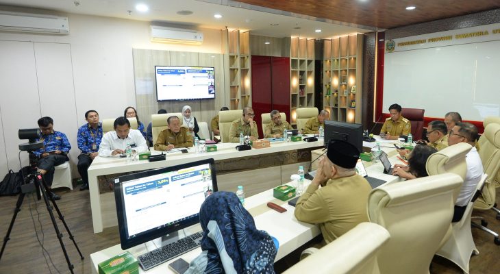 Pj Gubernur Sumut Ikuti Rakor Pengendalian Inflasi Usai Idulfitri dan Libur Nasional