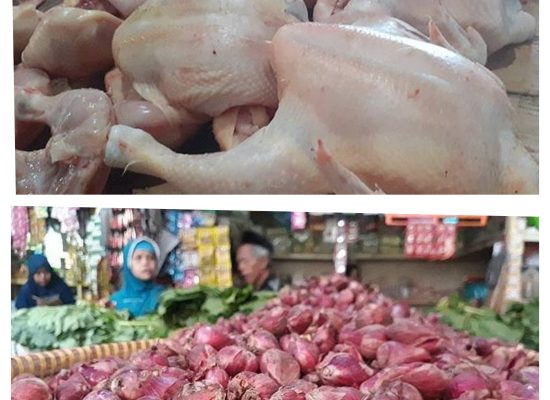Harga Daging Ayam Dan Bawang Merah Bertahan Mahal, Harga Gula Dekati 20 Ribu Per Kg