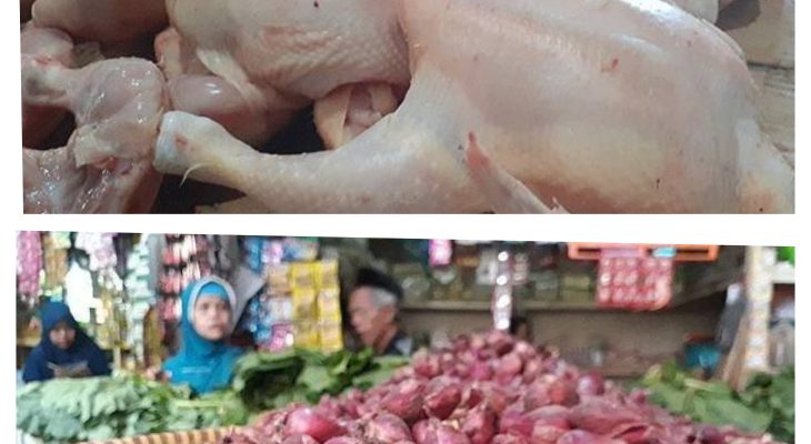 Harga Daging Ayam Dan Bawang Merah Bertahan Mahal, Harga Gula Dekati 20 Ribu Per Kg