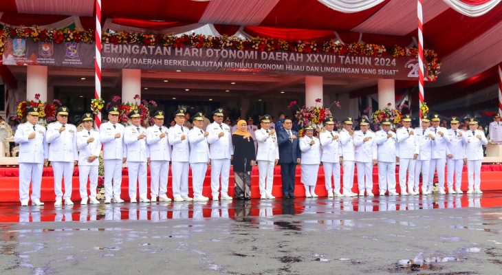 Ikuti Upacara Hari Otda di Surabaya, Pj Gubernur Sumut: Momentum Tingkatkan Semangat Pengembangan Potensi Daerah