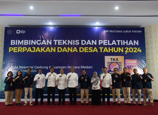 Pj Bupati Deli Serdang Buka Bimbingan Teknis dan Pelatihan Perpajakan Dana Desa Tahun 2024