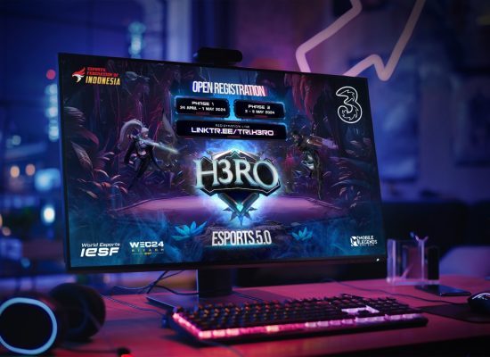 Konsisten Dukung Talenta Muda Esports Indonesia, Tri Kembali Gelar H3RO Esports 5.0