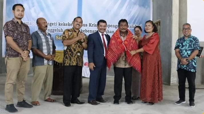 Dukung Pembangunan GBKP Tanah Merah, Pemko Binjai Serahkan Bantuan Dana Hibah