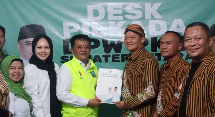 Ketum Pujakesuma Eko Sopianto Daftar Cagub Sumut ke DPW PKB