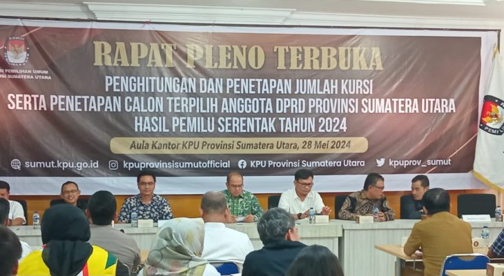 Berikut Nama-nama 100 Anggota DPRD Terpilih Periode 2024-2029 yang Ditetapkan KPU Sumut
