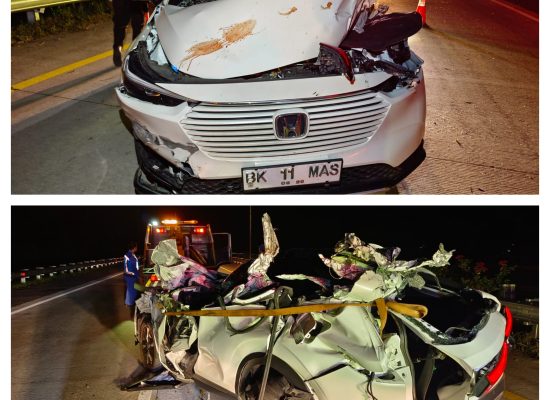 HRV Seruduk Pantat Hino, 1 Tewas 1 Lagi Luka Ringan
