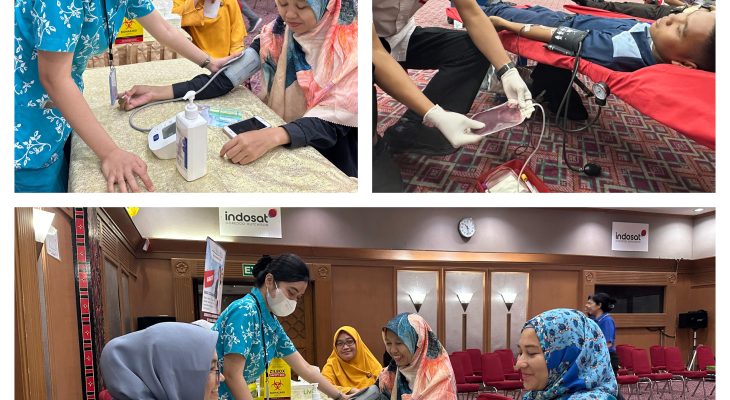 Peduli Kesehatan Masyarakat, Indosat Sumatra Kolaborasi dengan PMI Selenggarakan Donor Darah di 3 Kota