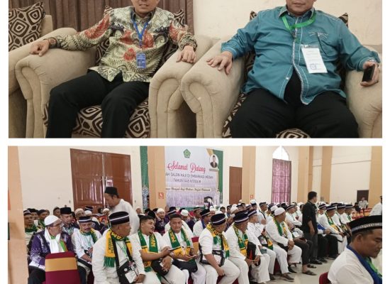 Zulfan Effendi Sekretaris PPIH Medan Sambut Kloter 4 : Jamaah Harus Banyak Minum dan Makan Buah, Hari Ini Take Off Dilepas Walikota Medan