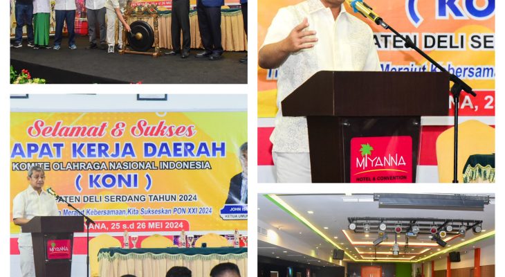 Rakerda KONI Deli Serdang,  Pj Bupati: Prestasi Olahraga Angkat Harkat dan Martabat Daerah
