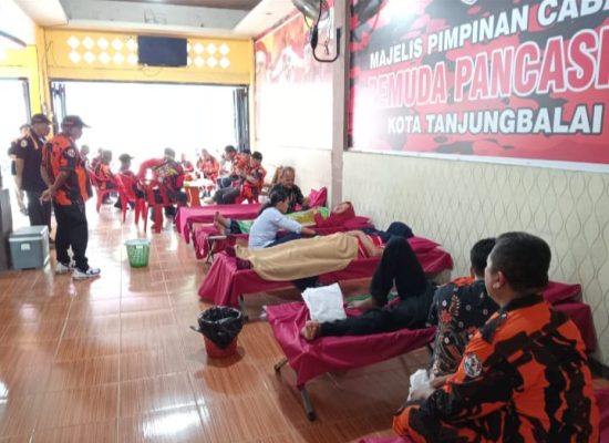 Jelang Pagelaran MUSWILLUB, MPC. Pemuda Pancasila Tanjungbalai Gelar Bakti Sosial